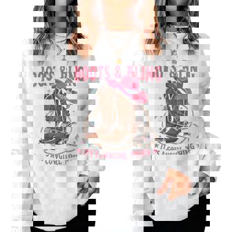 Howdy Country Rodeo Girl Western Boots & Bling Its A Cowgirl Women Sweatshirt - Seseable