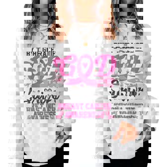 I'm A Survivor Breast Cancer Awareness For Mom Grandma Women Sweatshirt - Seseable