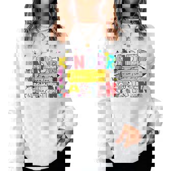 Kindergarten Dream Team Back To School Teacher Student Women Sweatshirt - Monsterry