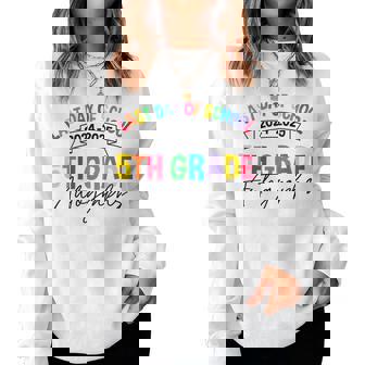 Last Day Of School Autographs 5Th Grade Graduation 2025 Women Sweatshirt - Thegiftio UK