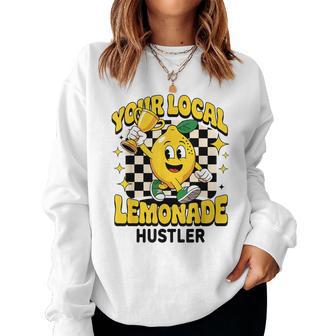 Lemon Stand Lemonade Entrepreneur For Boys Girls Crew Women Sweatshirt - Thegiftio UK