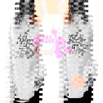 Little And Loud チアリーダー コスチューム チアリーディング 女の子 レディーススウェットシャツ - Kawaiitshirt