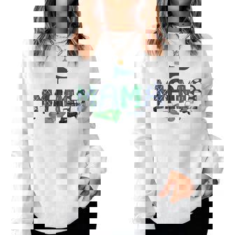 Mama Of The Birthday Boy Hole In One Golf Sport Matching Women Sweatshirt - Thegiftio