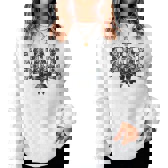 Mama Coquette Bow Mommy Happy Mother's Day Mom Life Women Sweatshirt | Mazezy