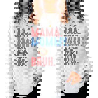 Mama Mommy Mom Bruh Baseball Vintage Mom Women Sweatshirt - Thegiftio UK