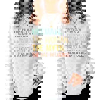 Meemaw The Woman The Myth The Bad Influence Mee-Maw Retro Women Sweatshirt | Mazezy