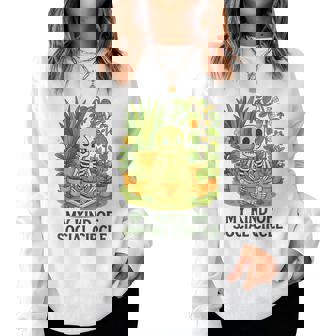 My Kind Ofocial Circle Plantkeleton ユーモア レディーススウェットシャツ - Kawaiitshirt