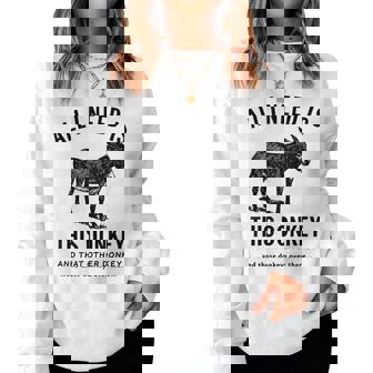 All I Need Is This Donkey Vintage Animal Women Sweatshirt - Monsterry