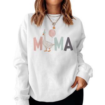 One Silly Goose Mama 1St First Birthday Family Matching Women Sweatshirt - Thegiftio