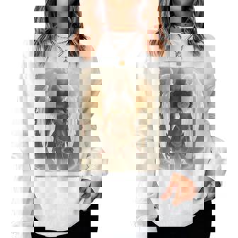 Pinup Girl 男性用 セクシーエンジェルガール 2 バックプリント レディーススウェットシャツ - Kawaiitshirt