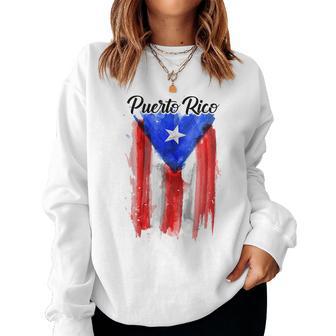 Puerto Rico Flag Hispanic Heritage Month Women Women Sweatshirt - Thegiftio UK