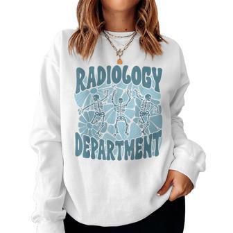 Radiology Department Rad Tech Flower Xray School Student Women Sweatshirt - Thegiftio UK