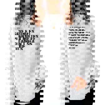 Save The Bees Plant More Trees Clean The Seas On Back Women Sweatshirt - Thegiftio