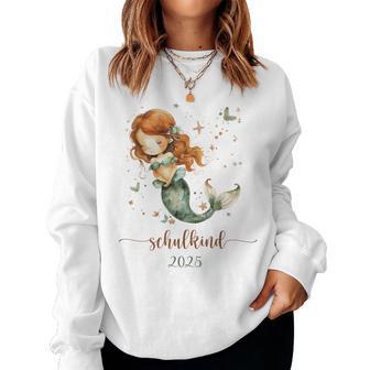Schulkind 2025 Mädchen Meerjungfrau Einschulungchulanfang Sweatshirt Frauen - Geschenkecke
