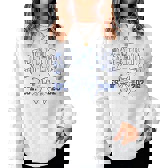 Senior Class Of 2026 Graduation Girly Floral Coquette Bow Women Sweatshirt - Thegiftio