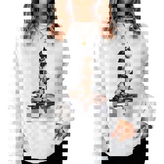 Sexy Girl グラフィックtシャツ セクシー「バッドキティ」ピンナップガール カットアウト。 レディーススウェットシャツ - Kawaiitshirt