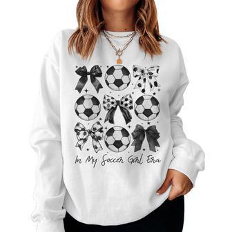 Soccer In My Soccer Girl Era Retro Groovy Soccer Girl Women Sweatshirt - Thegiftio