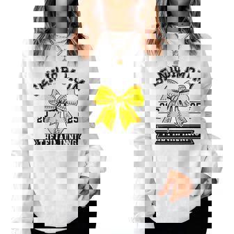 Softball Senior Mom 2025 The Final Inning Softball Mom Women Sweatshirt - Monsterry