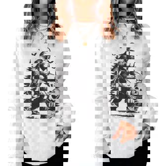 Spooky Halloween Bigfoot Pumskin Women Women Sweatshirt | Mazezy