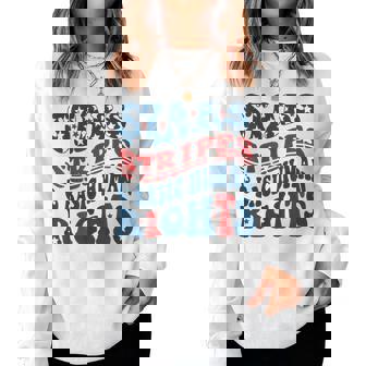 Stars Stripes & Basic Human Rights 4Th Of July Rights Women Sweatshirt - Thegiftio