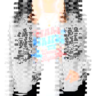 Stars Stripes And Rights Retro Feminist 4Th Of July Women Sweatshirt - Thegiftio UK