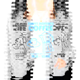 Sunny Morning Coffee Xundayun Delicious Coffee バックプリント レディーススウェットシャツ - Kawaiitshirt