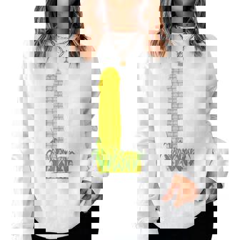 Swap Inappropriate I Eat Corn The Long Way Women Sweatshirt - Monsterry