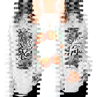 Sweet As A Georgia Peach Cute Southern Georgia Girl Women Sweatshirt - Thegiftio