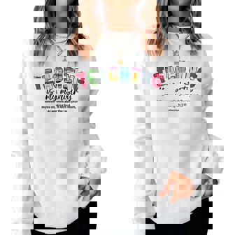 Teaching Is My Ministry Christian Teacher Bible Verse Women Sweatshirt | Mazezy