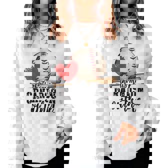 That's My Grandson Out There Baseball Grandma Women Sweatshirt | Mazezy