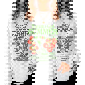 Tomato Girl Summer Tomato Fresh Fruit Trendy Aesthetic Women Sweatshirt | Mazezy