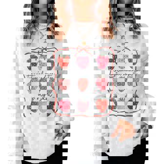 Transitional Kindergarten Is My Jam Strawberry Tk Teacher Women Sweatshirt - Monsterry