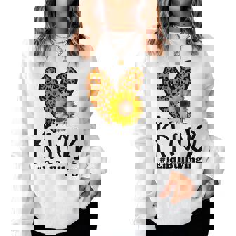 Unity Day Orange Be Kind Leopard Heart Anti Bullying Women Sweatshirt - Monsterry