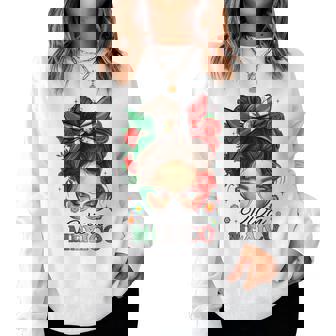 Viva Mexico Independence Day Girls Mexican Flag Women Sweatshirt - Seseable