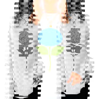 【花の花】あじさい美、花好き、自然 レディーススウェットシャツ - Kawaiitshirt