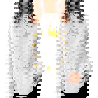 キッズ 誕生日 数字 5歳 男の子 女の子 キング クイーン レディーススウェットシャツ - Kawaiitshirt