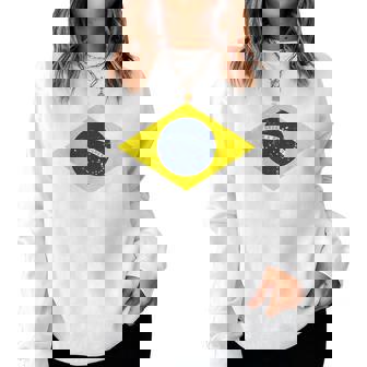 グリーン ブラジル国旗 サッカー ファン 男性 女性 男の子 女の子 キッズ レディーススウェットシャツ - Kawaiitshirt