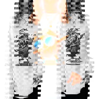 ココナッツダビングサングラス おもしろダンス 男の子 女の子 キッズ 長袖tシャツ レディーススウェットシャツ - Kawaiitshirt