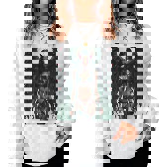 セクシーガールグラフィックtシャツ セクシーな悪魔の女の子のピンナップバックプリント レディーススウェットシャツ - Kawaiitshirt