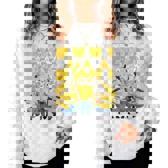 ミニオン Banana×4 レディーススウェットシャツ - Kawaiitshirt