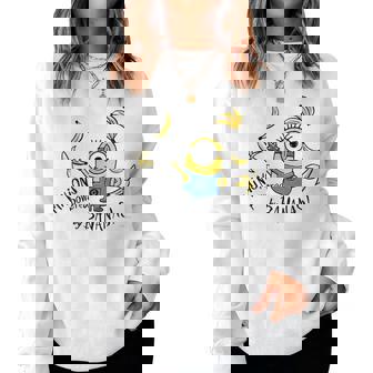 ミニオン Powered By Bananas レディーススウェットシャツ - Kawaiitshirt