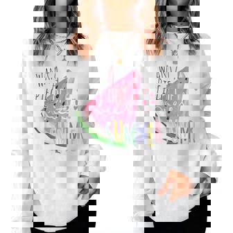 メロン スイカ メロン フルーツ 男性 女性 子供 レディーススウェットシャツ - Kawaiitshirt