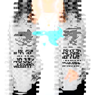 モササウルスが好きな女の子だけ レディーススウェットシャツ - Kawaiitshirt