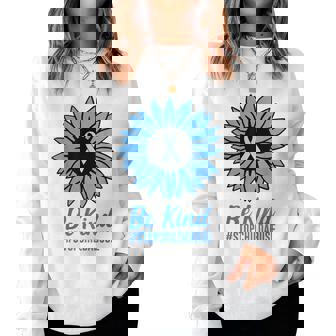 児童虐待防止 2025 Be Kind メンズ レディース キッズ レディーススウェットシャツ - Kawaiitshirt