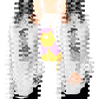 卒寿祝い 猫好き ちゃんちゃんこ 父 男性 母 女性 卒寿 お祝い 90歳 かわいい ねこ おしゃれ 猫 レディーススウェットシャツ - Kawaiitshirt