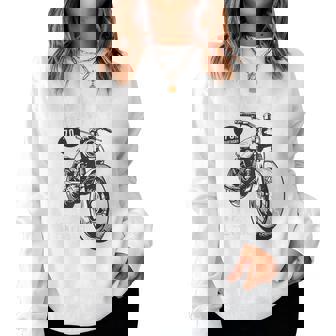 古希祝い バイク好き 車好き 父 男性 女性 クラシックバイク 70歳 I'm Not Old I'm Classic レディーススウェットシャツ - Kawaiitshirt