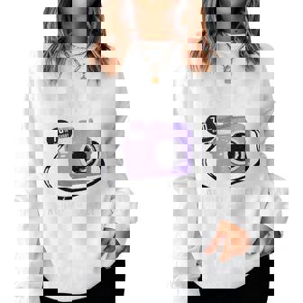 古希祝い 旅行好き 写真好き 撮影好き カメラ レトロ 父 母 男性 女性 70歳お祝い Ready To Travel レディーススウェットシャツ - Kawaiitshirt