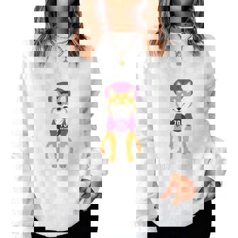 古希祝い 犬 柴犬 ちゃんちゃんこ 男性 女性 犬好き 70歳 Dog Days Best Days レディーススウェットシャツ - Kawaiitshirt