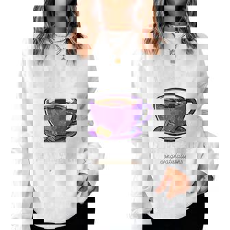 喜寿祝い コーヒー好き 父 男性 女性 喜寿 お祝い コーヒー コーヒー人生 77歳 おしゃれ レディーススウェットシャツ - Kawaiitshirt