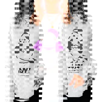 喜寿祝い シマエナガ 鳥 北海道 男性 父 女性 母 ちゃんちゃんこ 喜寿お祝い 77歳 かわいい 長袖tシャツ レディーススウェットシャツ - Kawaiitshirt